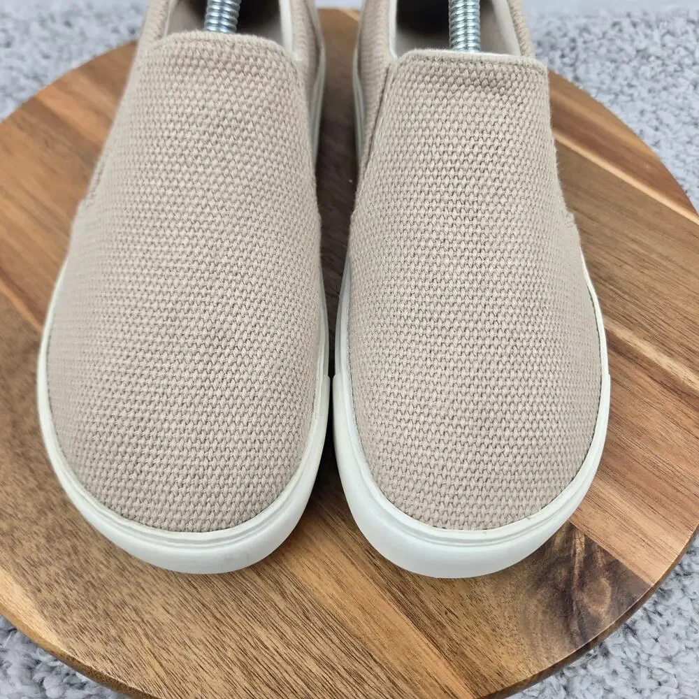 Birkenstock Womens 39 Oswego Sandcastle Beige Canvas Suede Slip On Daily Sneaker
